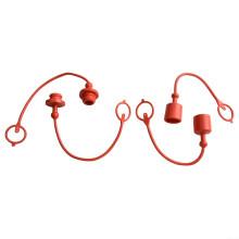 PVC Hydraulic Dust 2 Sets For ISOA Quick Disconnect Fitting Red Contaminant Protection