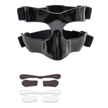 Sports Face Guard Nose Guard For Broken Nose Open Face Shield For Basketball Football Softball Training Black