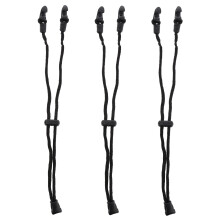 3Ud Cintas Elásticas Ajustables Para Mascarilla Color Negro Durables