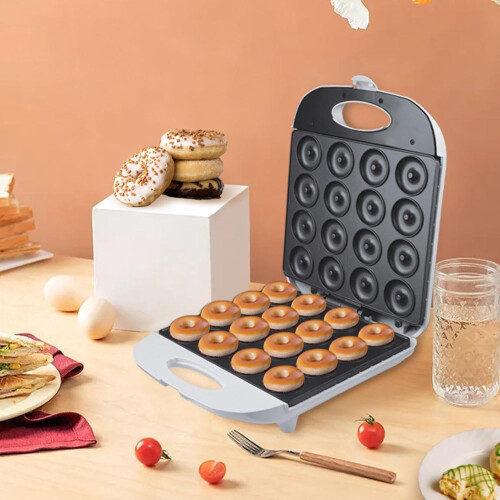 Donut Maker For Breakfast Non Stick Donut Maker With Double Sided Heating Efficient Even Heating Black 1