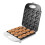 Donut Maker For Breakfast Non Stick Donut Maker With Double Sided Heating Efficient Even Heating Black 1