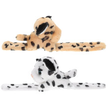 2Pièces Bracelets Slap Animaux Peluche Confort Enfant Fête Couleurs