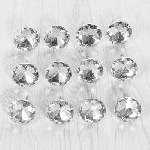 20pcs 25mm silver diamond for sofa headboard decor 2