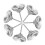 20pcs 25mm silver diamond for sofa headboard decor 1