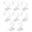 8pcs plastic watch holder display stand 4