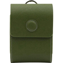 Golf Rangefinder Case PU Leather Carrying Pouch Green Waist Bag With Buckle Rangefinder Pouch