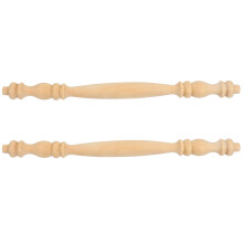 2Ud Columnas Decorativas De Madera Sólida Para Muebles Y Escaleras