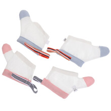 2 pares de guantes ajustables para bebé anti-chupete
