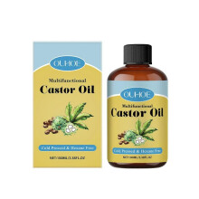 OUHOE Organic Castor Oil Moisturizes and Replenishes Hair Eyebrow Skin Body Multi-Effect Care Gentle Massage
