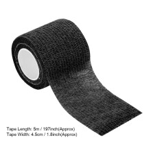 Camouflage Cotton Elastic Muscle Tape 5m - Black, Breathable & Waterproof