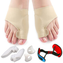 Gel Toe Separator Kit 7-Pack For Women And Men, Bunion Corrector, Big Toe And Pinky Toe Separators, Gel Toe Protectors