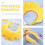 gorro infantil forma corona para champú, impermeable y ajustable 11