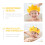 gorro infantil forma corona para champú, impermeable y ajustable 8