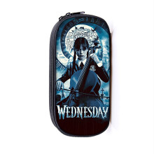 (Darkblue) Addams The Wednesday Addams Family Pencil Case Large Capacity Kid Student Gift