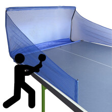 Ping Pong Net With Clamps Outdoor Ball Collecting Net For Any Table Indoor Trainer Blue Multi Ball Drills Serve Practice