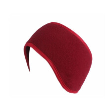 Warm Earmuffs Unisex Winter Earmuffs Adjustable Headband Fleece Thick Ear Protector Wine Red
