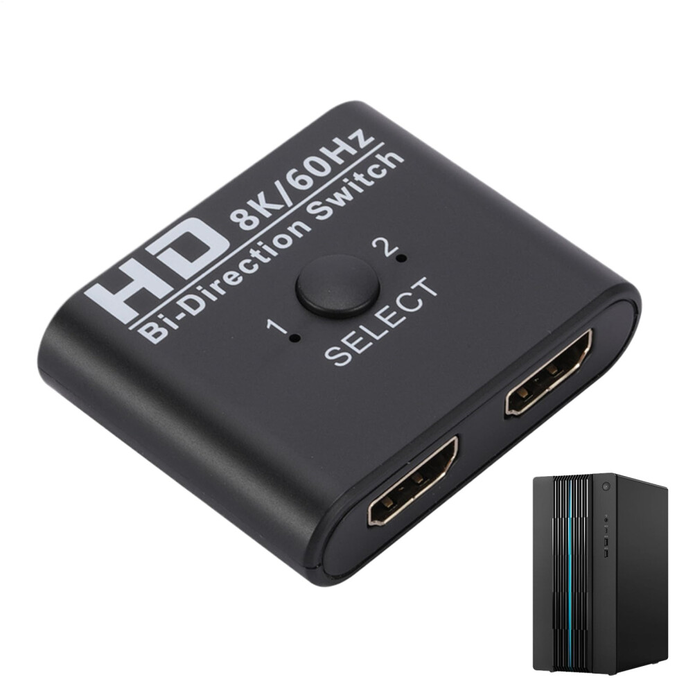 Bi-Directional Splitter Switcher Hd Two-Way 1 Input 2 Output Display Selector For Projectors Tvs Monitors 9016109913654