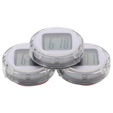 3 unidades relojes digitales miniatura impermeables con adhesivo