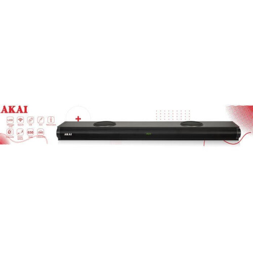 Akai BARRE DE SON 500W SUBWOOFER INTÉGRÉ.