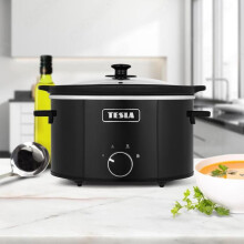 Mijoteuse - TESLA - SlowCook S350 - 3,5 L - 200 W - Coperchio in vetro temprato