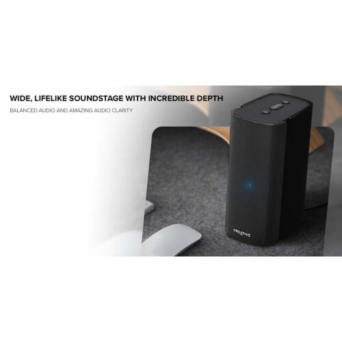 Creative T100 Zwarte Hi-Fi Bureau Speakers 2.0 1