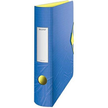 Hebelordner - LEITZ - Urban Chic - A4 - Blau - Rundrücken 65mm - Elastikverschluss