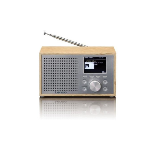 DAB+ FM-Radio mit Bluetooth, Dual-Alarm, Holzoptik 1