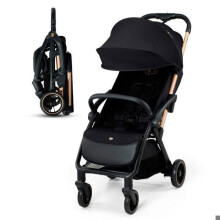 KINDERKRAFT - Silla de paseo APINO - 4 ruedas - Negro