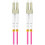 Cable óptico - LANBERG - Dúplex - 5m - Multi LC/UPC - OM4 50/125 LSZH Violeta 1