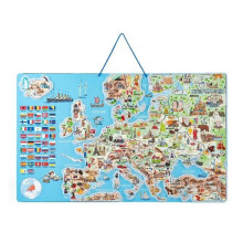 Rompecabezas educativo - HASBRO - Mapa magnético de EUROPA - Juego 3 en 1 - A partir de 3 años - Interior
