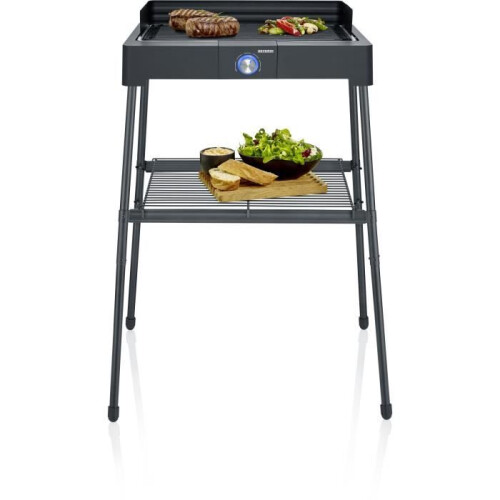 Barbecue électrique SEVERIN - PG8568 - Surface de cuisson 44,5x26cm - Hauteur 85cm - 2200W 1