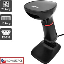 Lector CCD Virtuos HT-855A, RS-232 - negro (1D, 2D, QR)