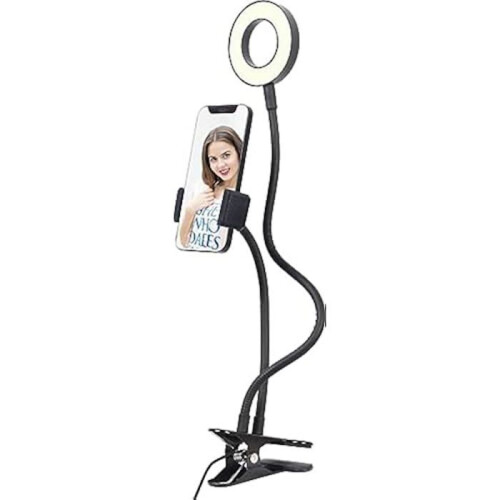 Light Ring - GEMBIRD - LED-RING4-PH-01 - White - Phone Holder - Optimal Lighting