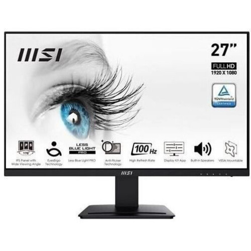 MSI Schermo PC - MSI - 27" - FHD - 100Hz - Pannello IPS - 1ms - PRO MP273A