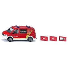Modellfahrzeug Ambulance - SIKU - VW T6 - Metall/Kunststoff - Rot/Weiß - Ab 3 Jahren