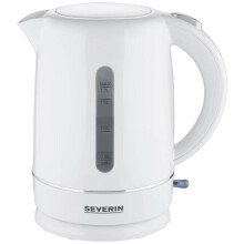 Bollitore elettrico senza fili 1,7L - SEVERIN - WK4325 - 1,7 L - Base 360 - Resistenza nascosta - Pulizia facile, Bianco