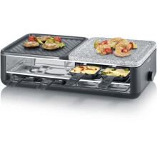 Apparecchio per raclette SEVERIN - RG2366 - Fino a 8 persone - Pietra naturale e piastra di cottura reversibile - 1300W