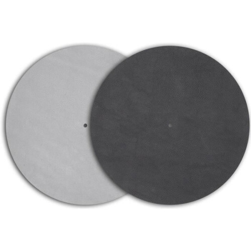 Tischdecke - PRO-JECT - Leder It - Graues Leder - 30 cm - Rund 1