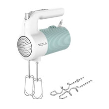 Batteur électrique - TESLA - MX510BWS - 5 vitesses - 350W - Ergonomique - Bleu et blanc