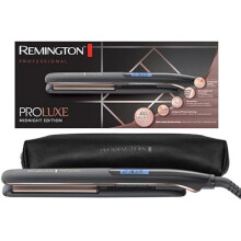 Remington Lisseur Cheveux [Plaques en céramique étroites 110 mm] PROluxe Midnight (Technologie OPTIheat, réglage Pro+, coiffage en
