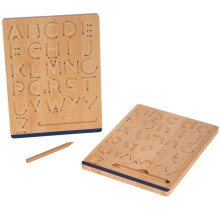 Schreibtafel aus Holz mit kleinem Fuß für die Schreibschule
