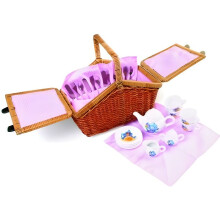 Jeu d'imitation - LEGLER - Panier Pique-Nique Romantique - 30 pièces - 22x19 cm - Dès 3 ans