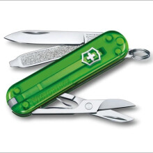 Coltello Svizzero - VICTORINOX - Classic SD Green Tea - 58 mm - 7 funzioni - Acciaio inossidabile
