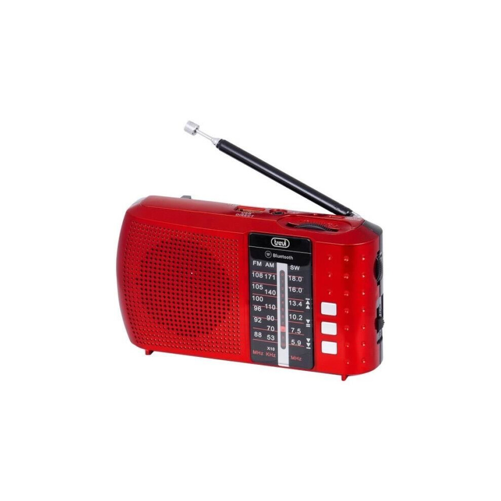 Trevi Tragbares Radio - Ra7f20btr - Bluetooth - Fm/Am/Sw - Rot