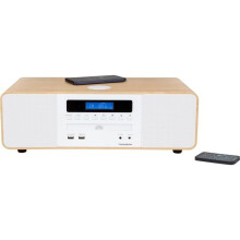 Catena compatta Bluetooth - THOMSON - Bianca/Induzione - Radio FM/CD/MP3/USB, 50W, Equalizzatore, Telecomando, Alimentazione 230V