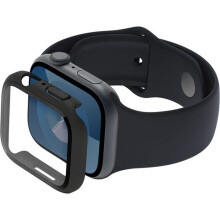 Schermbeschermer - BELKIN - SCREENFORCE TrempéCurve - Gehard glas 9H - Zwart - Apple Watch 44/45 mm