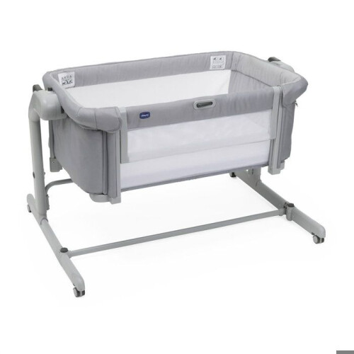 CHICCO - Beistellbett Next2Me Magic Evo Grau Nebel 1