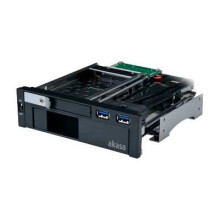 Cage lecteur de HDD 2x 2,5" - AKASA - Interfaces SATA 6Gb/s - Rack-montable