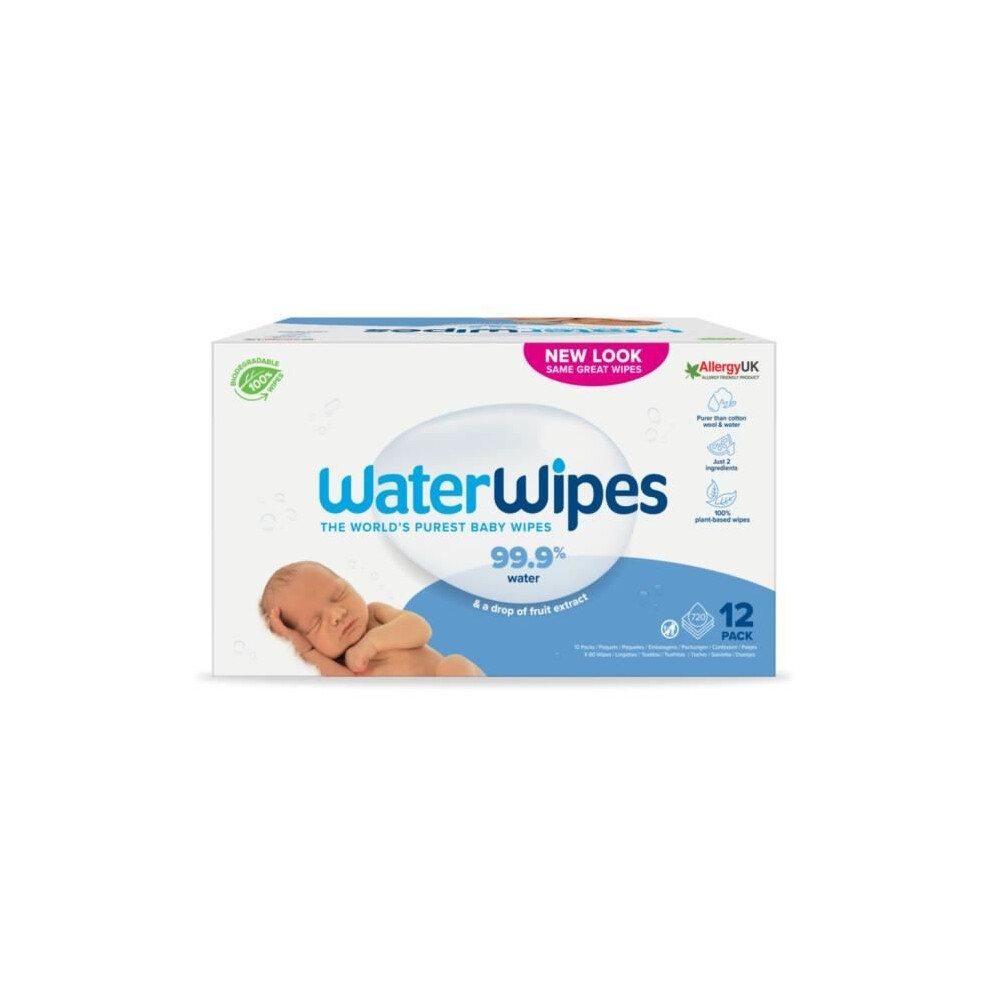 Waterwipes Baby Wipes 12 Pack Sanfte Feuchttücher Für Kleinkinder 12X60 St. - Image 5