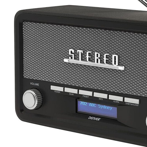 Denver Denver DAB-18DARKGREY - Retro radio mørkegrå 1